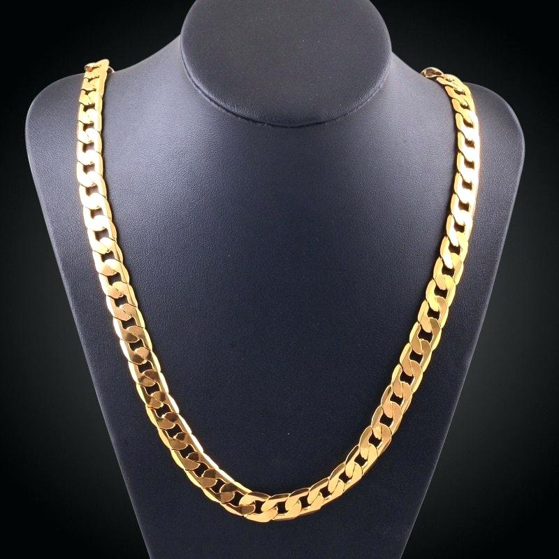 men gold chain 9 carat