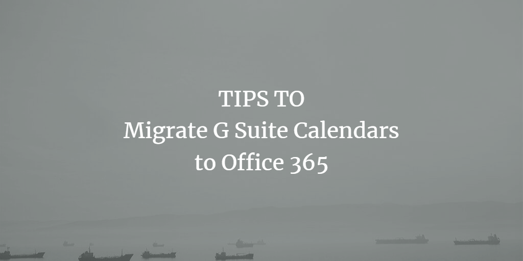 Google Workspace Calendar to Office 365