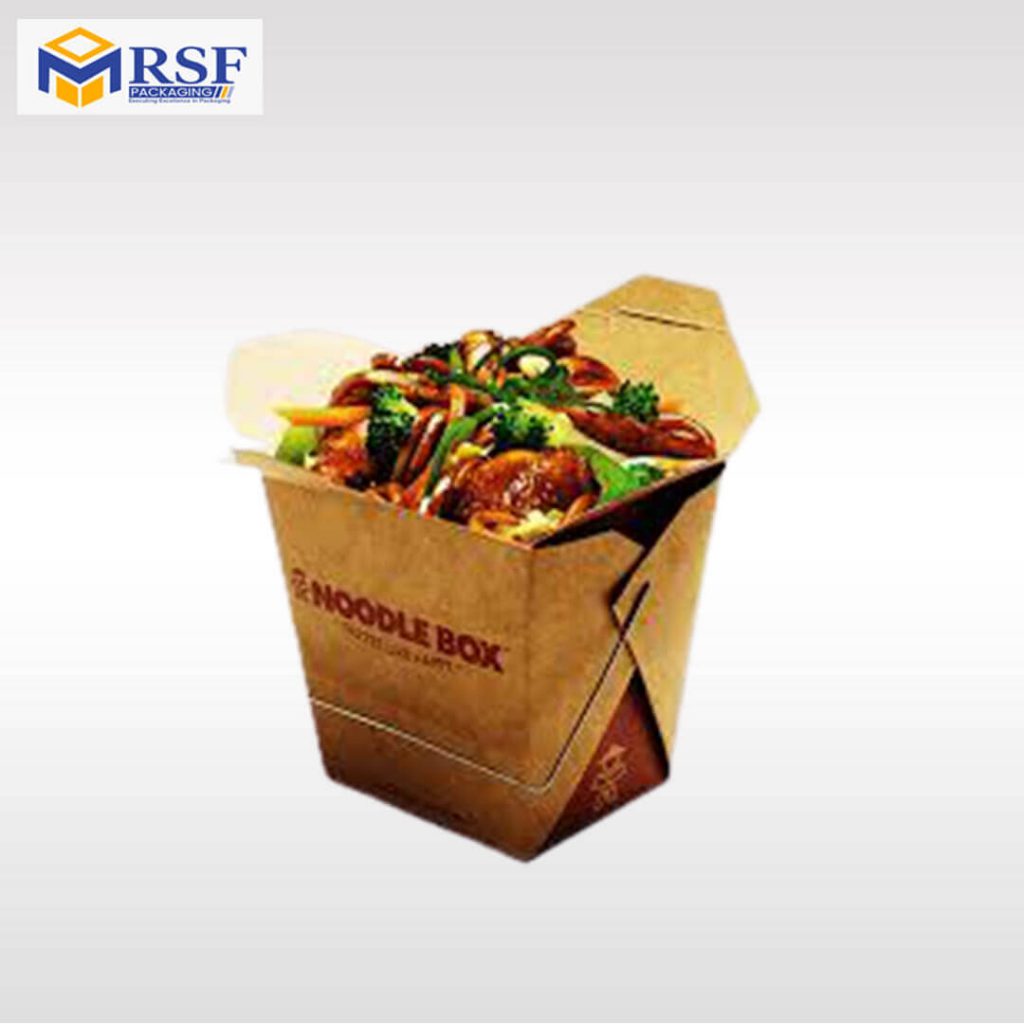 Chinese food containers unfold