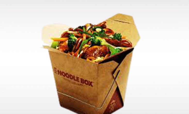 Chinese food containers unfold