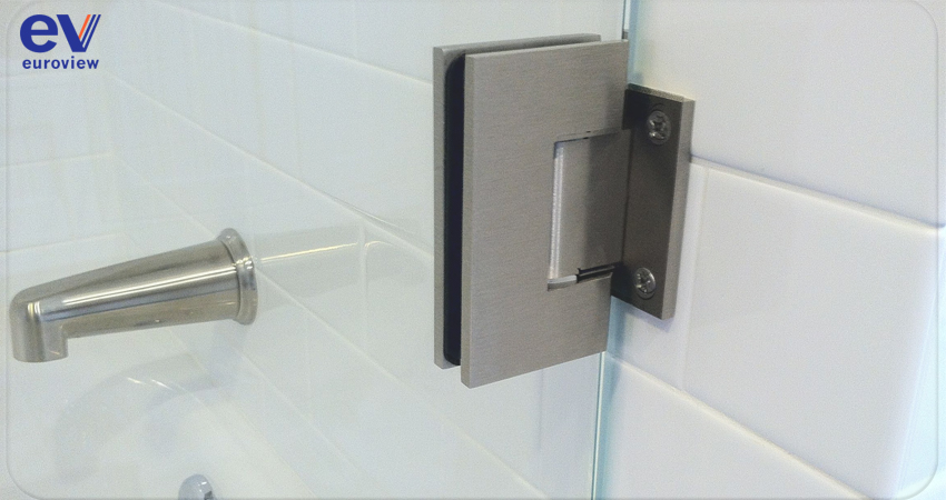 Glass shower door hinges