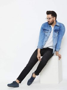 KROSSSTITCH Denim Solid Jacket