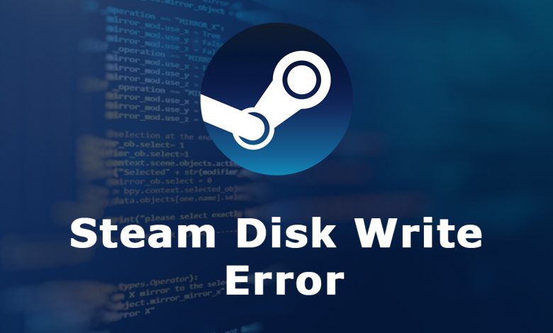 Steam Disk Write Errors