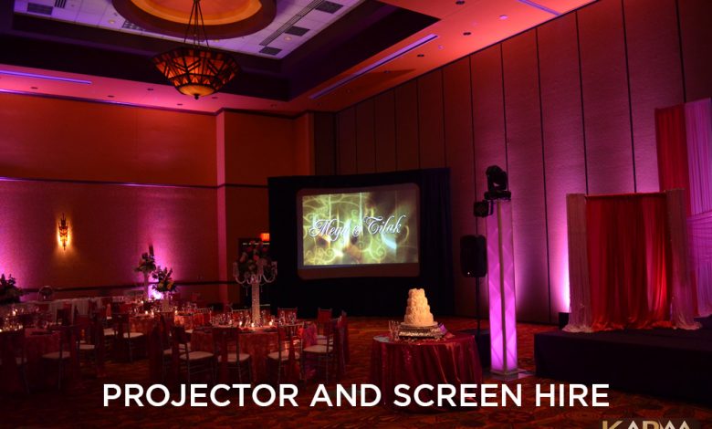 projector and screen hire