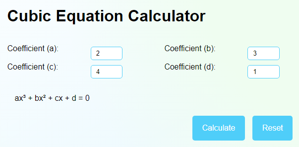 Cubic Equation