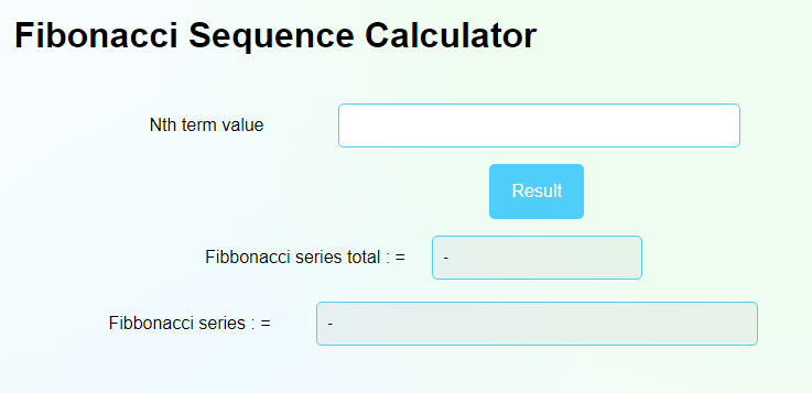 Fibonacci Sequence