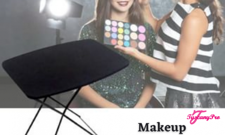 makeup artist chair and table 