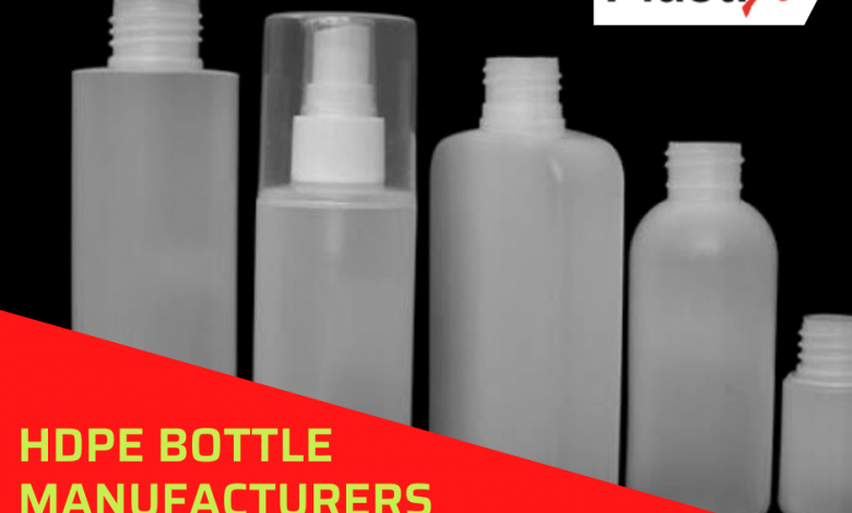 HDPE plastic bottles