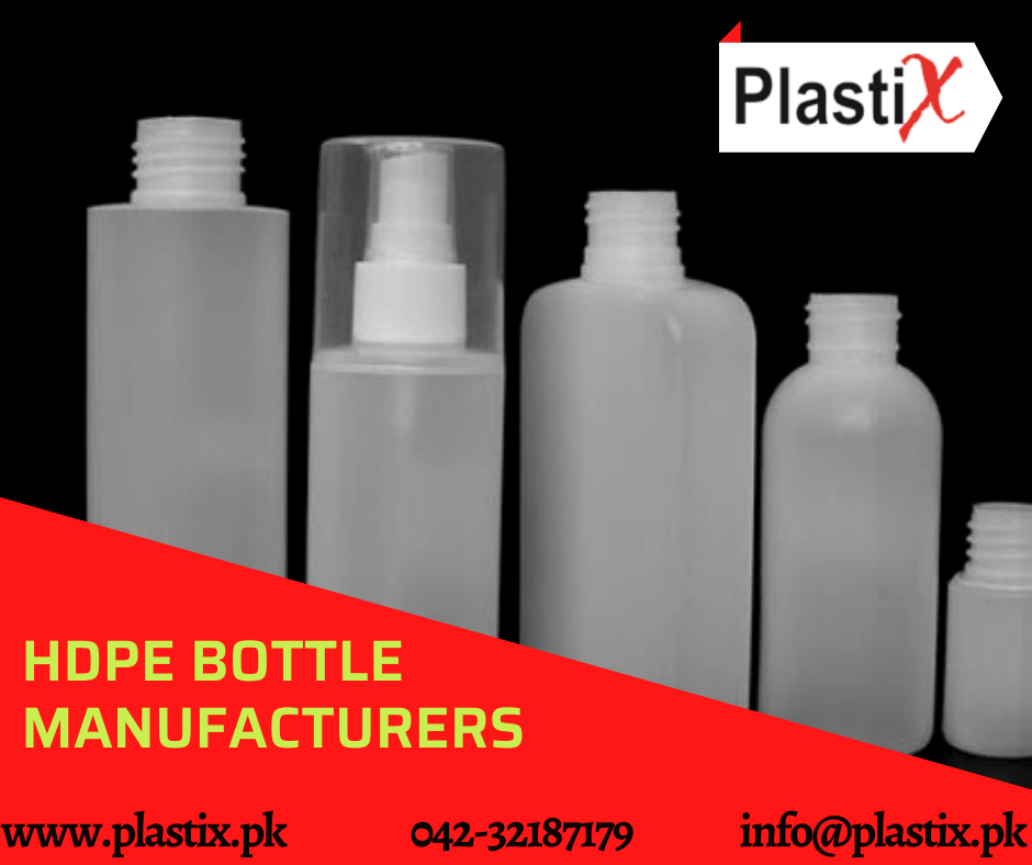 HDPE plastic bottles