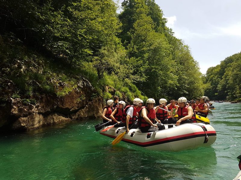 Rafting on the Tara river in Montenegro