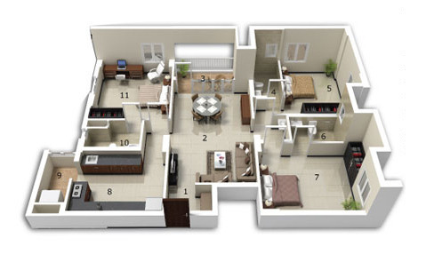 3 BHK Flats in Zirakpur