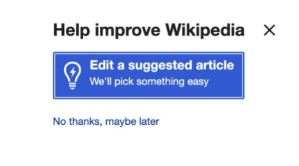 help improve Wikipedia