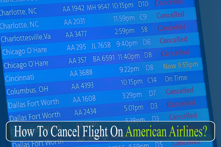 How to Cancel American Airlines Flight