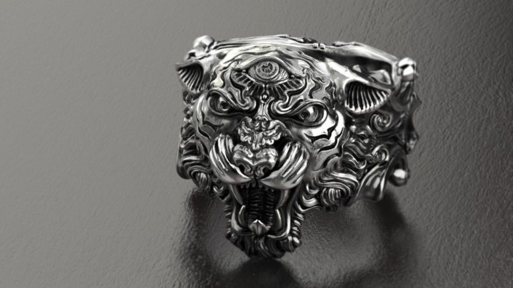 wearing biker rings for men