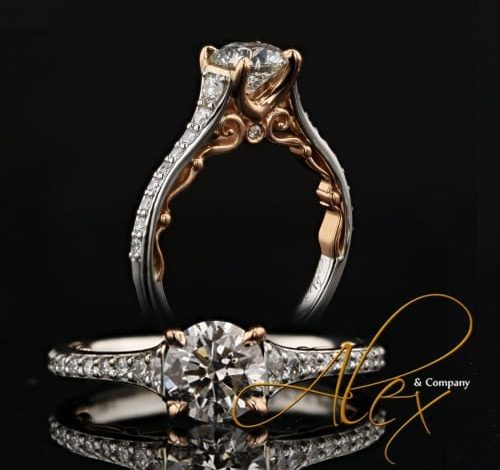 platinum diamond engagement ring