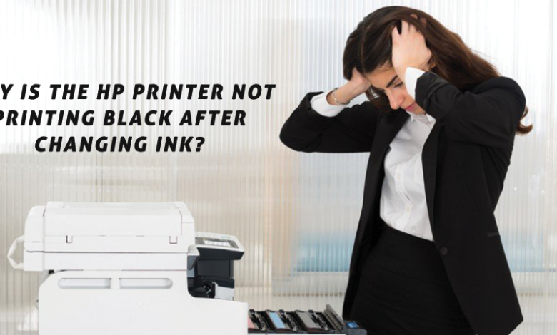 Why is the HP Printer not printing black