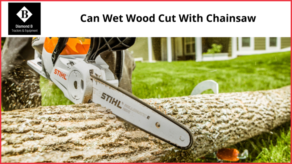 Can Wet Wood Cut With Chainsaw